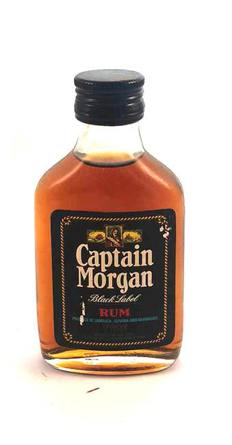 1970's Captain Morgan Blue Label Jamaica Rum  [MINIATURE - 5cls] (Rum)