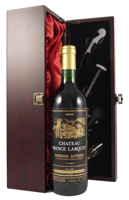 1982 Chateau Prince Larquey 1982 Bordeaux Superieur (Red wine)