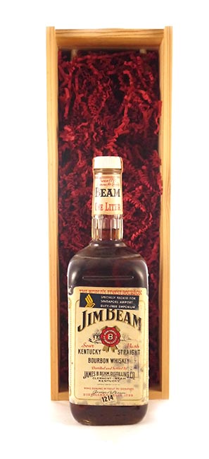1970's Jim Beam Sour Mash Kentucky Straight Bourbon Whisky (One Litre)