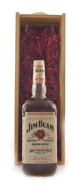 1960's Jim Beam Sour Mash Kentucky Straight Bourbon Whisky (One Quart)