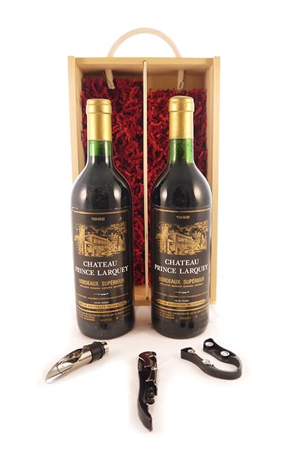 1982 Chateau Prince Larquey 1982 Bordeaux Superieur (Twin pack) (Red wine)