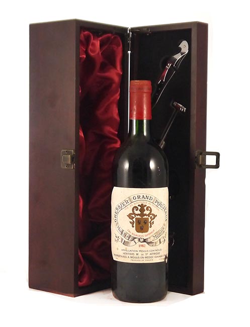 1982 Chateau Grand Poujeaux 1982 Moulis Cru Bourgeois Superieur (Red wine)