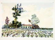 Chateau Petrus Charles Mozley lithograph