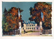 Chateau Pichon Longueville, Lalande Charles Mozley lithograph