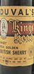 1960's bottling Sweet Rich Golden British Sherry Duval's 1960's (Sherry)