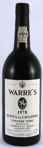 1978 Warre's Quinta Da Cavadinha Vintage Port 1978