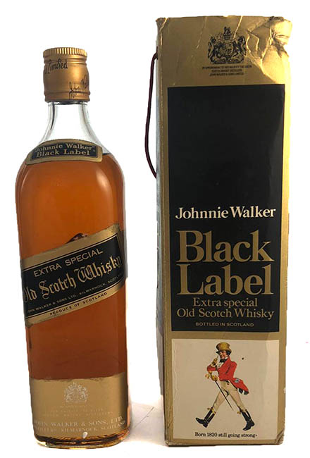 1970's Johnnie Walker Extra Special Black Label Scotch Whisky (1970s bottling)