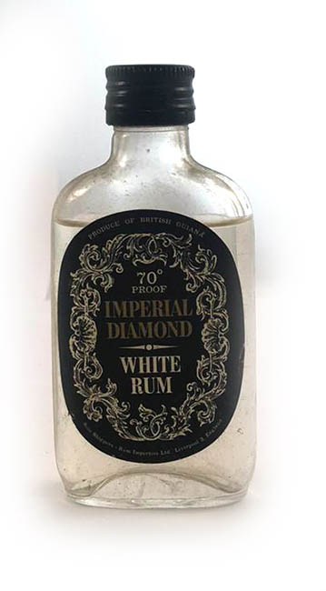 1970's Imperial Diamond White Guiana Rum  [MINIATURE - 5cls] (Rum)