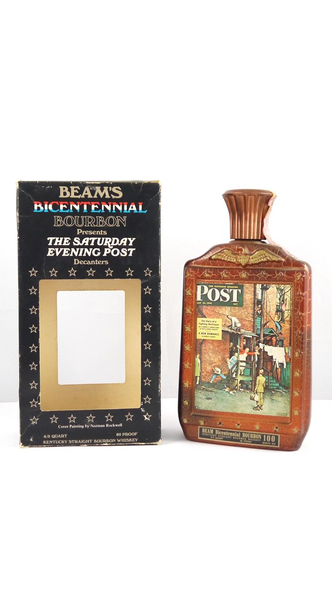 1976 Beam's Bicentennial Bourbon 1976 Limited Edition Series, The Saturday Evening Post,"The Story of a Fighting Destroyer"