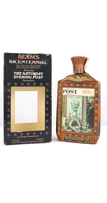1976 Beam's Bicentennial Bourbon 1976 Limited Edition Series, The Saturday Evening Post,