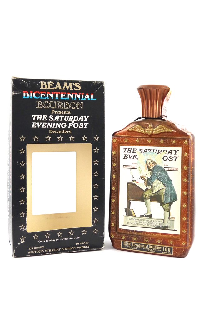 1976 Beam's Bicentennial Bourbon 1976 Limited Edition Series, The Saturday Evening Post,"Centennial celebration of the signing of the Declaration of Independence"