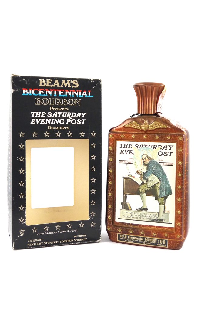 1976 Beam's Bicentennial Bourbon 1976 Limited Edition Series, The Saturday Evening Post,