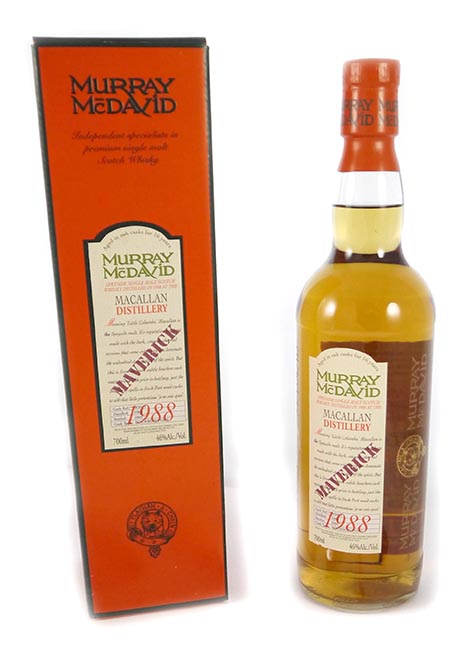 1988 Macallan Maverick 15 Year Old Speyside Scotch Whisky 1988 Murray McDavid Bottling