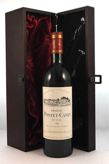 1981 Chateau Pontet Canet 1981 Grand Cru Classe Pauilliac (Red wine)