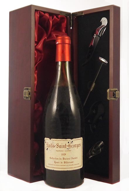 1929 Nuits Saint Geroges Collection du Docteur Barolet Henri de Villamont 1929 (Red wine)