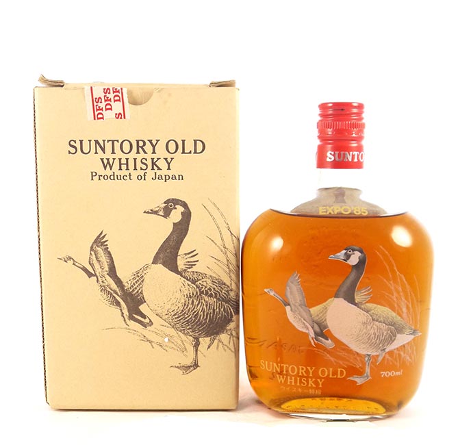 1985 Suntory Old Whisky Bird Bottle Tsukuba Expo 1985 (Original box)