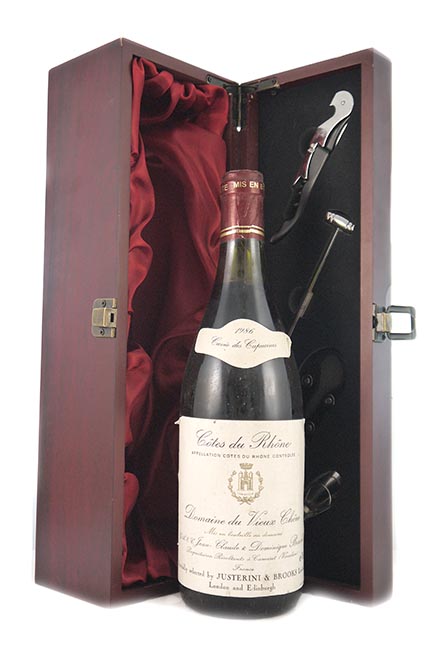 1986 Cotes du Rhone 'Cuvee des Capucines' 1986 Domaine du Vieux Chene (Red wine)
