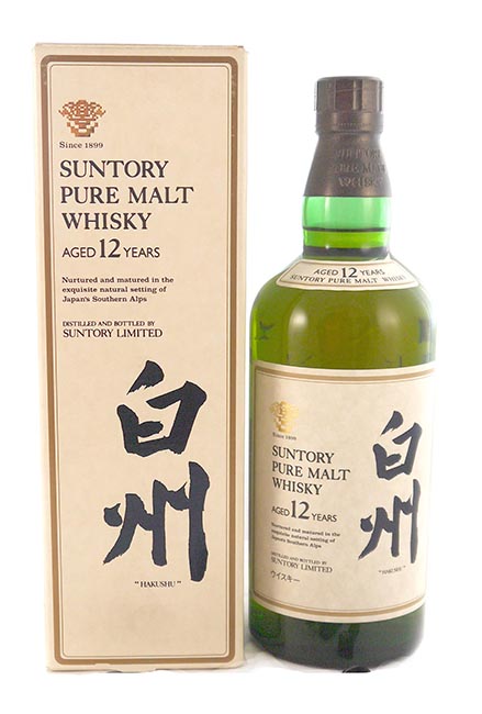 1990's Suntory Hakushu Pure 12 Year Old Malt Whisky 1990's bottling (Original box)
