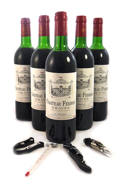 1983 Chateau Ferbos Six Pack 1983 Graves (Red wine)