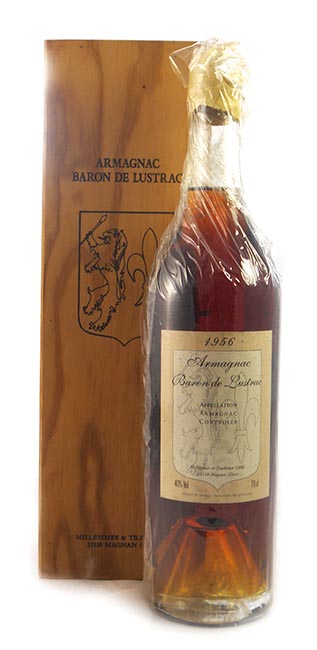 1956 Baron de Lustrac Vintage Armagnac 1956 (70cl) (Original box)