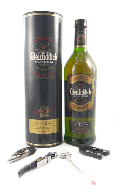 1990's Glenfiddich 12 year old Special Reserve Single Malt Whisky  (discontinued bottling) 1 Litre Original Tube