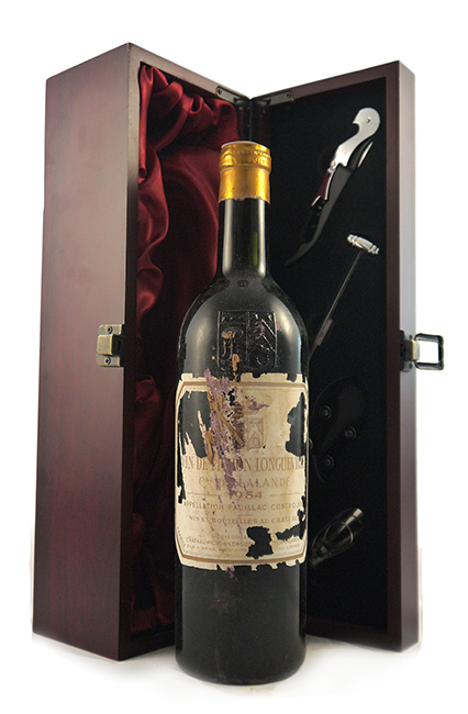 1954 Chateau Pichon Longueville, Lalande 1954 2eme Grand Cru Classe Pauillac (Red wine) (Bin soiled label/Base of neck)