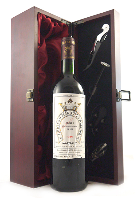 1986 Chateau Marquis d'Alesme Becker 1986 Margaux Grand Cru Classe (Red wine)