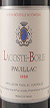 1986 Chateau Lacoste Borie 1986 Pauillac (Red wine)