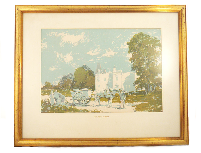 Chateau d'Issan by Charles Mozley (Framed Limited Edition lithograph)