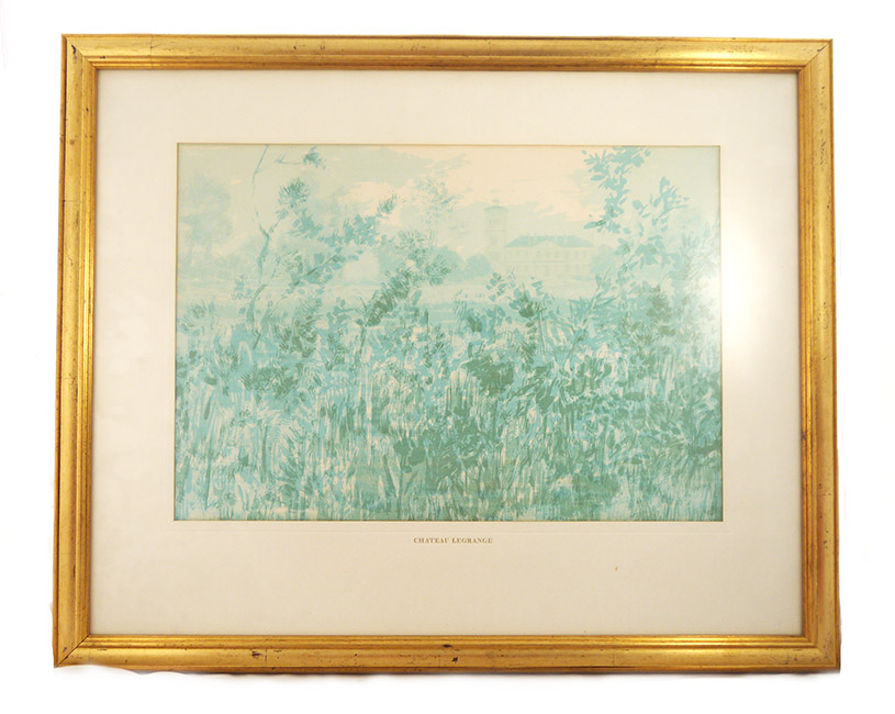 Chateau Lagrange by Charles Mozley (Framed Limited Edition lithograph)