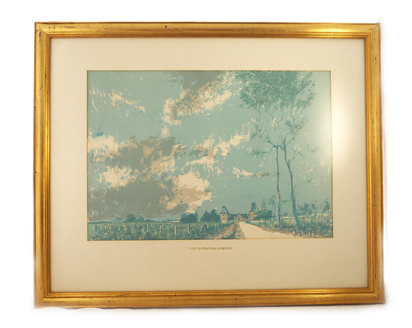 Chateau Vieux Chteau Certan by Charles Mozley (Framed Limited Edition lithograph)