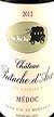 2012 Chateau Patache d'Aux Patache d'Aux 2012 Medoc Cru Bourgeois (Red wine)