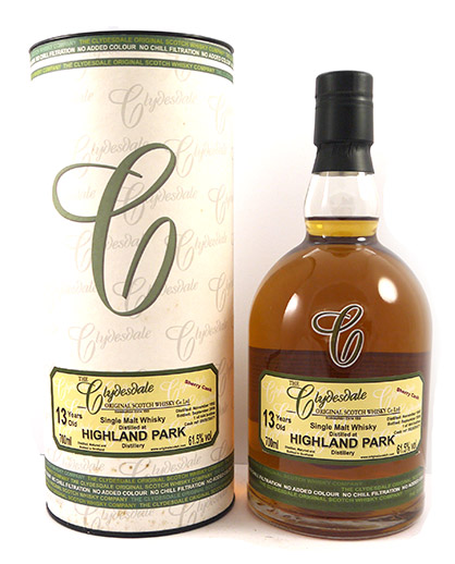 1992 Highland Park 13 Year Old Single Malt Scotch Whisky 1992 (70cls) Clydesdale Sherry Cask Strength Selection (Original Box)