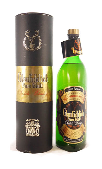 1970's Glenfiddich over 8 years old Single Malt Scotch Whisky (discontinued bottling) 1 litre