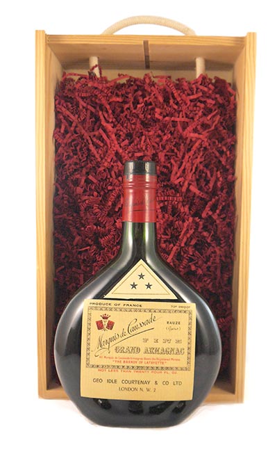 1960's Marquis de Caussade 3 Star Fine Grand Armagnac (70cl) 1960's bottling