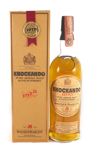 1975 Knockando 13 year old Speyside Single Malt Scotch Whisky 1975 Orginal Box