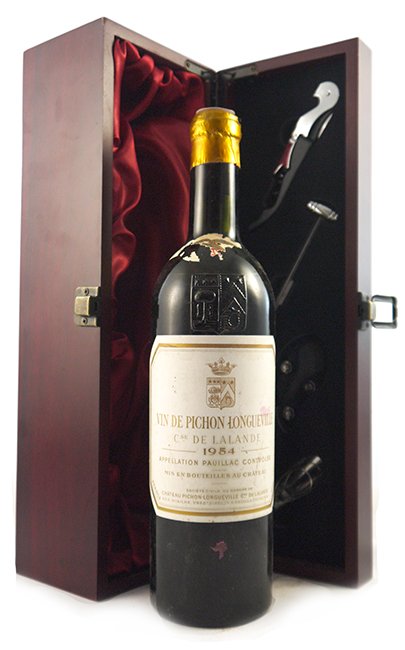 1954 Chateau Pichon Longueville, Lalande 1954 2eme Grand Cru Classe Pauillac (Red wine) (Perfect label/Mid shoulder)