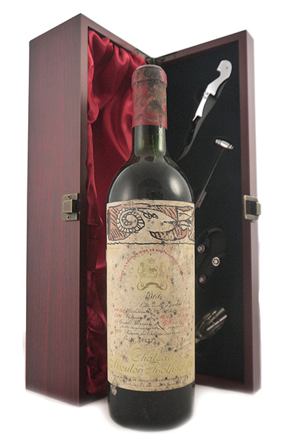 1966 Chateau Mouton Rothschild 1966 1er Cru Grand Classe Pauillac (Red wine)