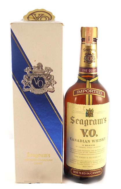1972 Seagram's V.O. Six Year Old Canadian Whisky 1972 (One Quart)