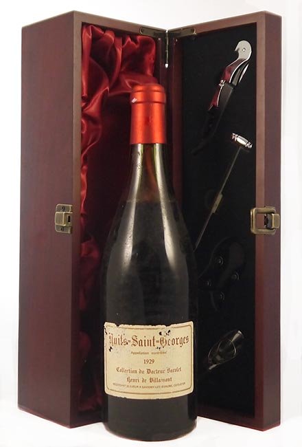 1929 Nuits Saint Geroges Collection du Docteur Barolet Henri de Villamont 1929 (Red wine)
