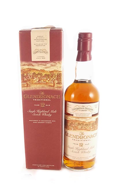 1990s Glendronach 12 Year Old Single Malt Whisky 1990''s bottling (Original box)