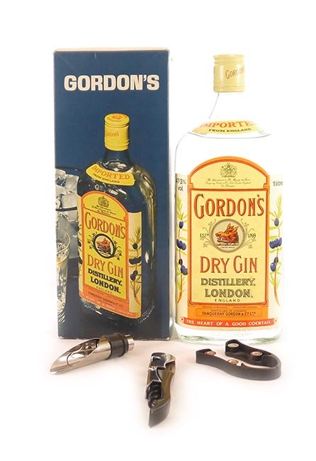 1980's bottling Gordon's Special Dry London Gin (1980's bottling) 1 Litre (Original Box)