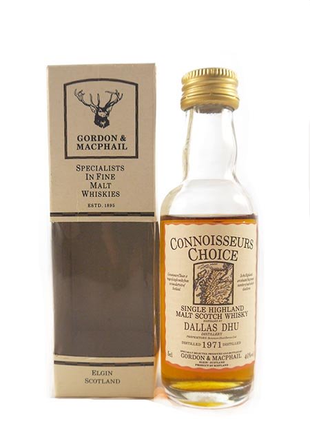 1971 Dallas Dhu Distillery Malt Scotch Whisky Miniature (5cl) 1971 Connoisseurs Choice (Original box)