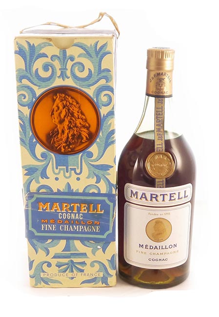1960's Martell Medaillon Fine Champagne Cognac 1960's (Original Box)