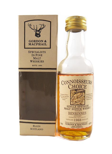 1968 Benrinnes Distillery Malt Whisky Miniature (5cl) 1968 Connoisseurs Choice (Original box)