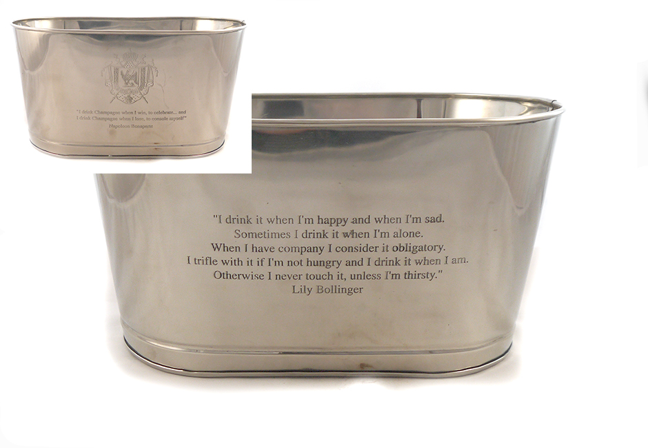Bollinger Inscribed Champagne Cooler