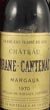 1970 Chateau Brane Cantenac 1970 2eme Grand Cru Classe Margaux (Red wine)