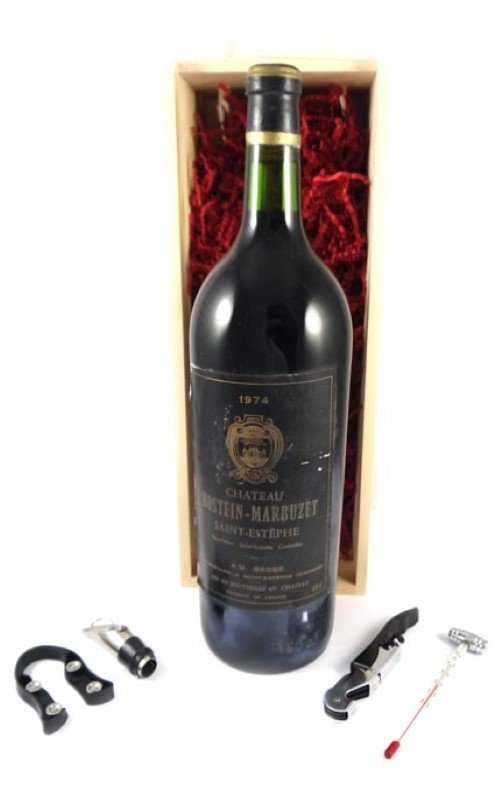 1974 Chateau Hostein Marbuzet 1974 St Estephe MAGNUM 