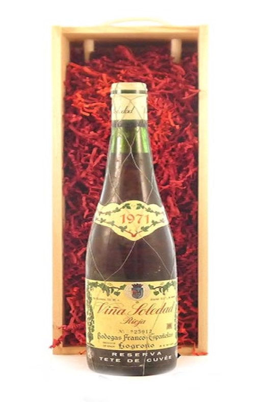 1971 Vina Soledad Rioja Reserva Tete de Cuvee 1971 Bodegas Franco-Espanolas (White wine)