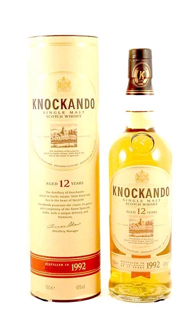 1992 Knockando 12 year old Speyside Single Malt Scotch Whisky 1992 (Original box)